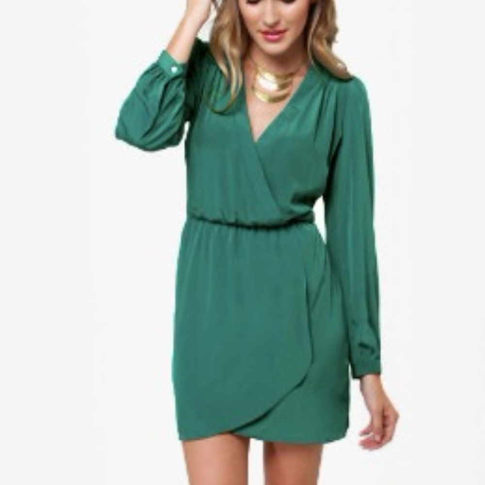 Forest/deep green dress